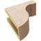 Ekena Millwork 4"W x 8"D x 8"H Classic Del Monte Rough Cedar Woodgrain TimberThane Corbel, Primed Tan CORUR04X08X08DELRCPR - alternate 2